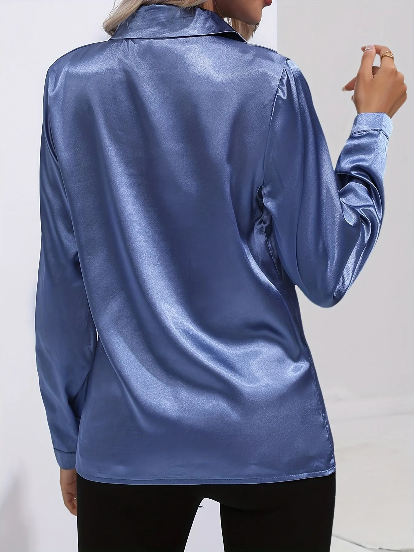 Pamela® | Chic Autumn Elegant Satin Blouse For Women