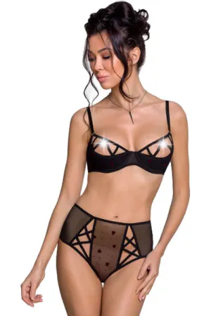 Passion Lovelia Bikini Lingerie Set Black