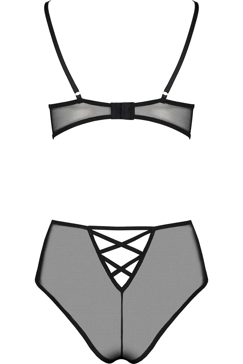 Passion Lovelia Bikini Lingerie Set Black
