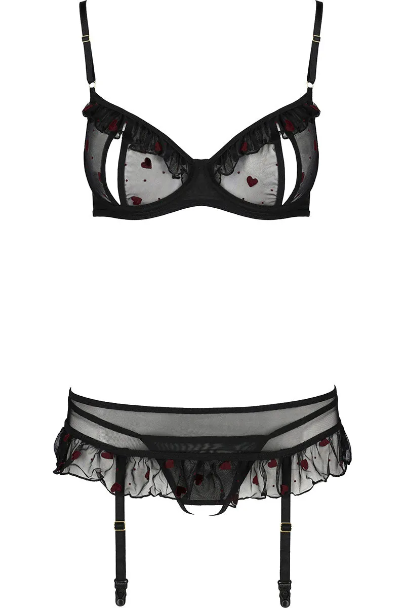 Passion Lovelia Lingerie Set Black