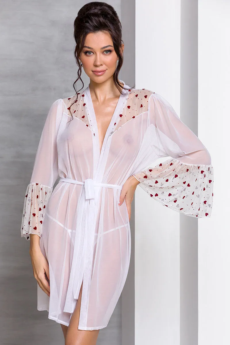 Passion Lovelia Penignoir Dressing Gown White