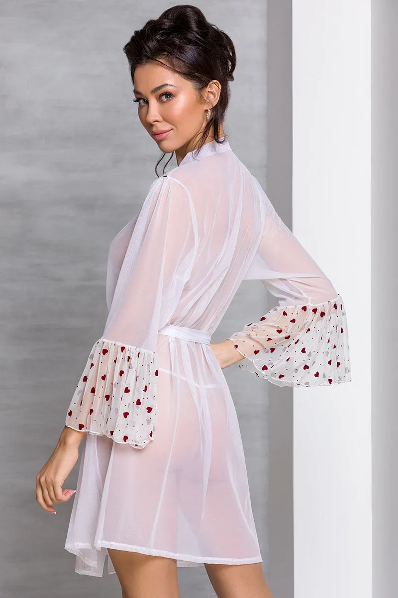 Passion Lovelia Penignoir Dressing Gown White