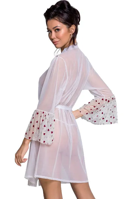 Passion Lovelia Penignoir Dressing Gown White