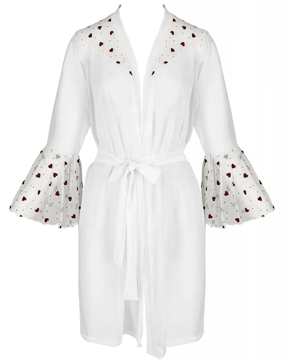 Passion Lovelia Penignoir Dressing Gown White