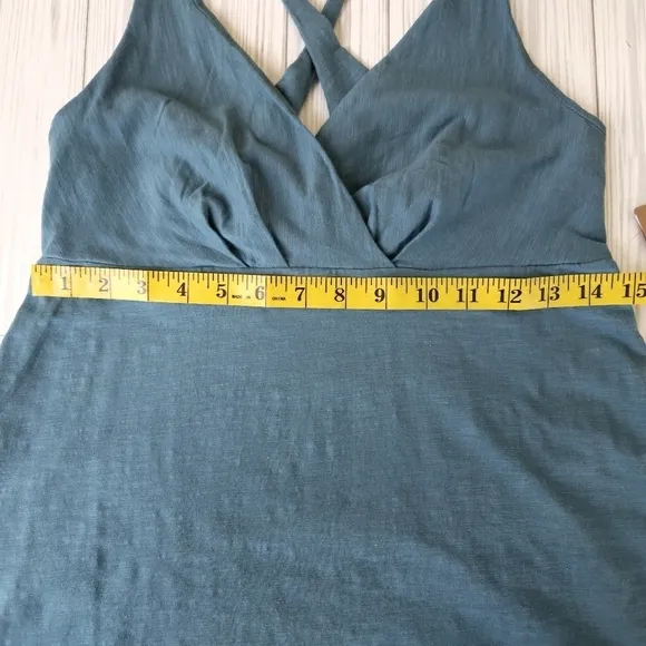 Patagonia Amber Dawn Cotton Dress in Tasmanian Teal Size Medium NWT