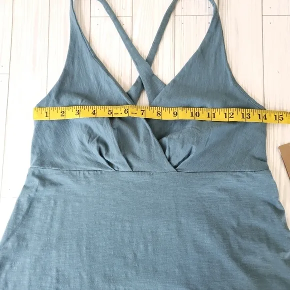 Patagonia Amber Dawn Cotton Dress in Tasmanian Teal Size Medium NWT
