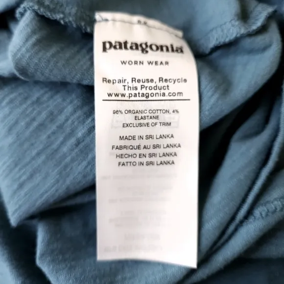 Patagonia Amber Dawn Cotton Dress in Tasmanian Teal Size Medium NWT