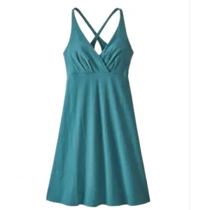 Patagonia Amber Dawn Cotton Dress in Tasmanian Teal Size Medium NWT