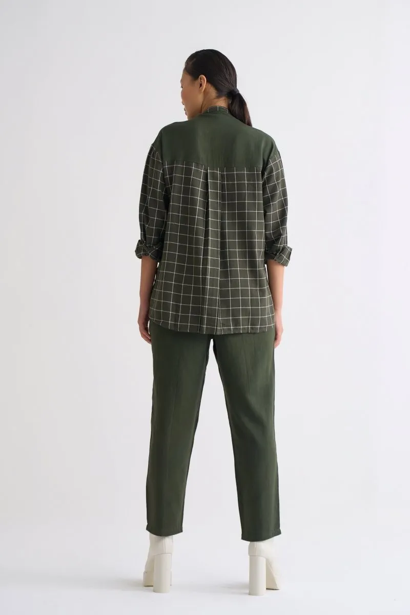 Patch Pocket Shirt - Olive Check