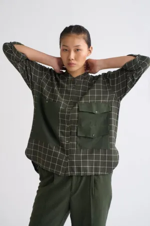 Patch Pocket Shirt - Olive Check