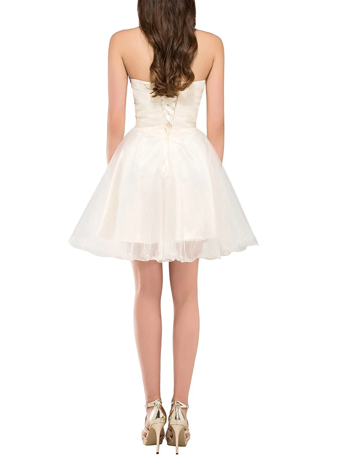 Peacock Embroidery Homecoming Dress