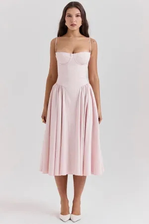 PENELOPE MIDI DRESS - BLUSH