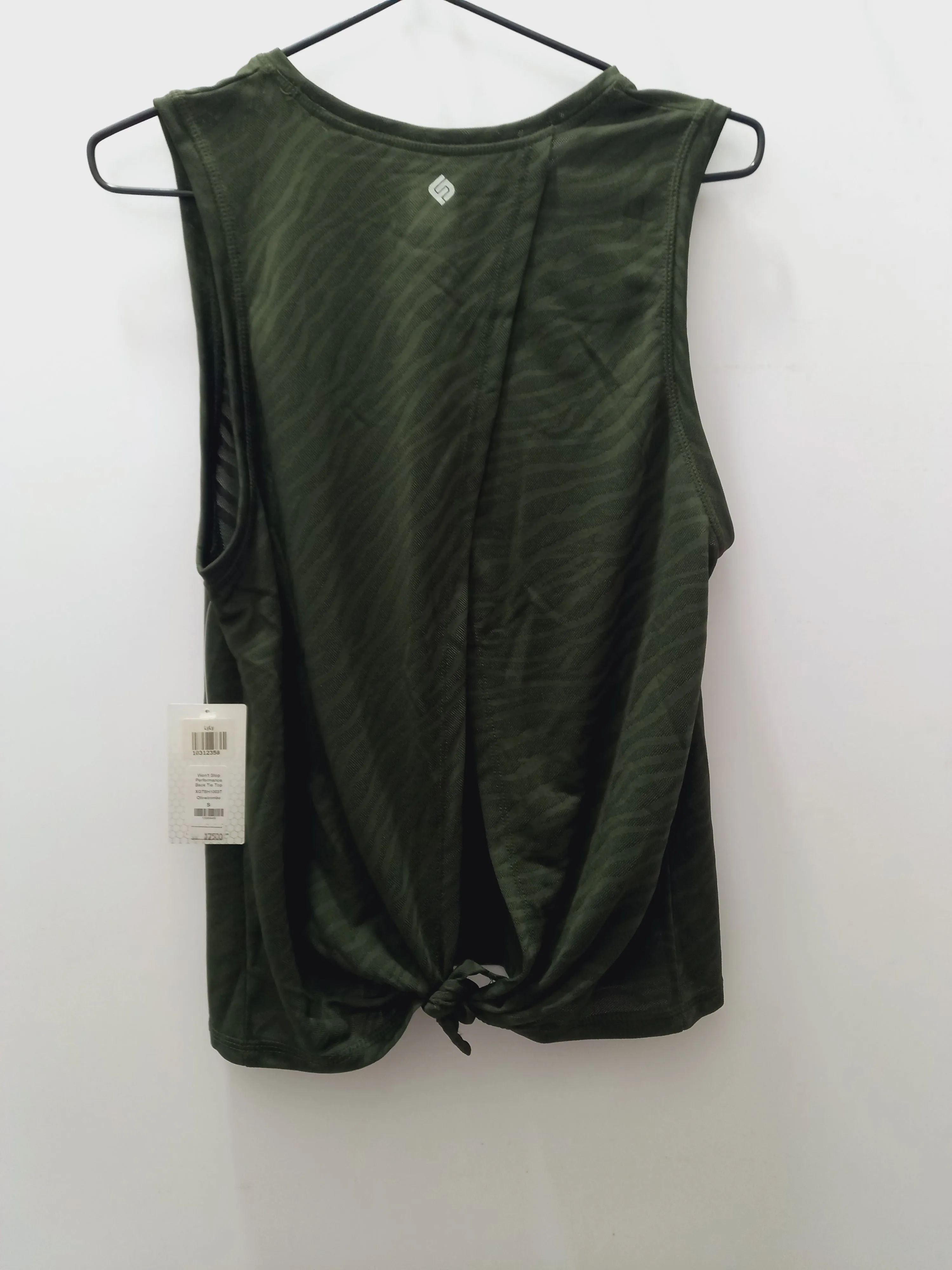 PERFORMANCE BACK TIE TOP