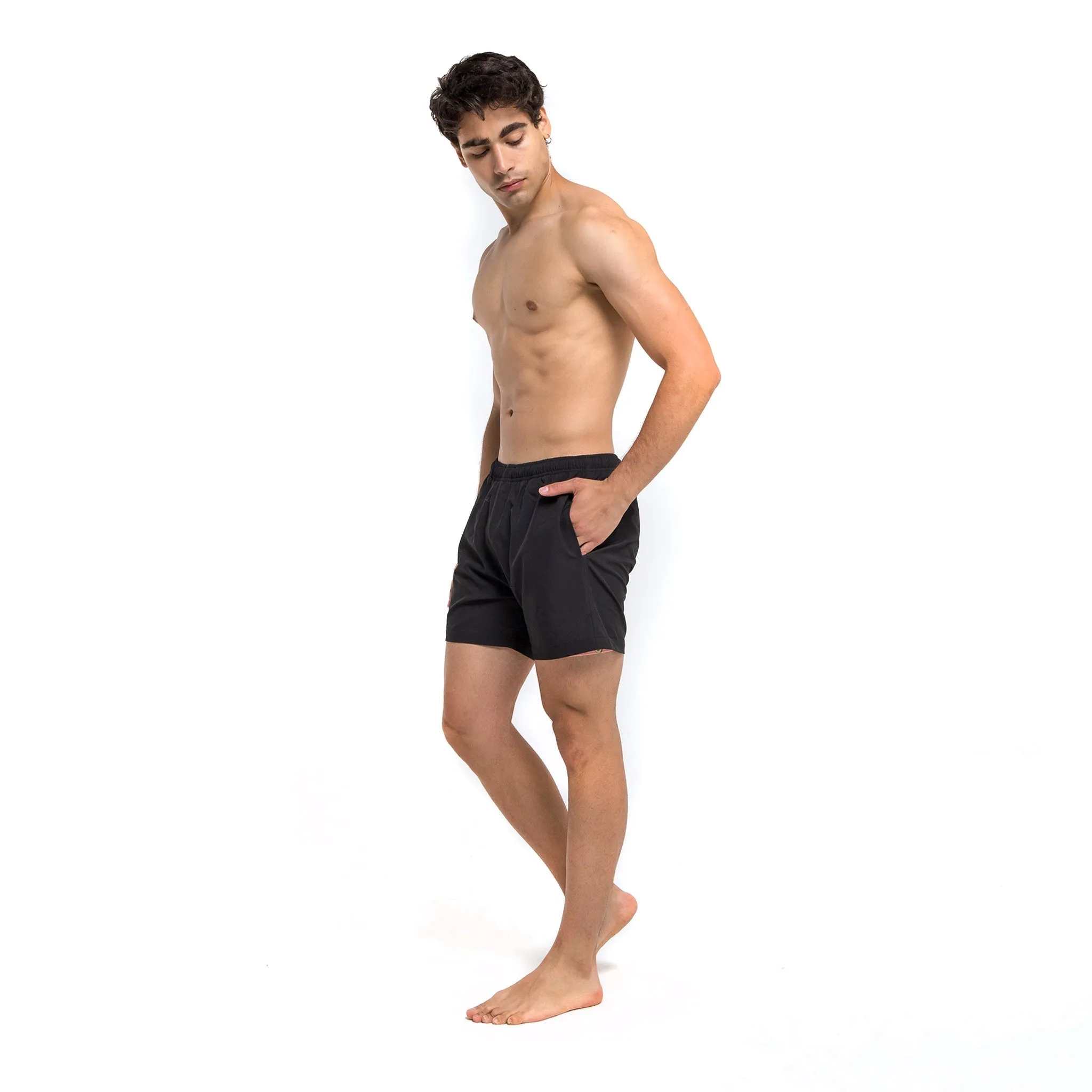 Performance Gym Short   Compression Liner - Black by Bermies Swimwear