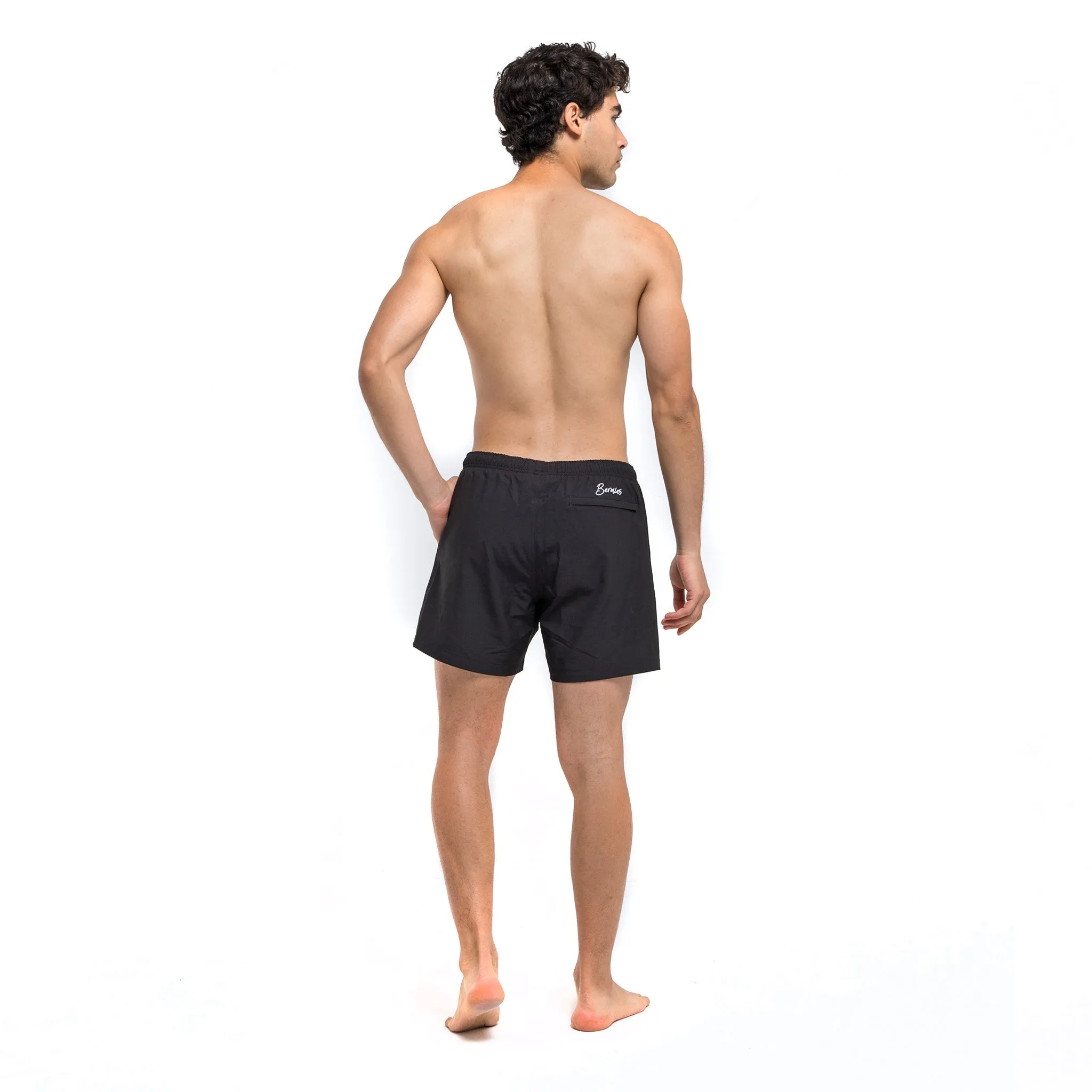 Performance Gym Short   Compression Liner - Black by Bermies Swimwear
