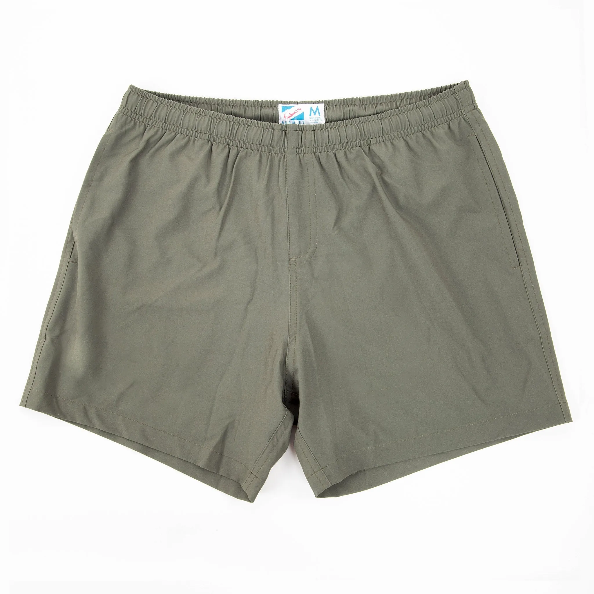 Performance Gym Short   Compression Liner - Green by Bermies Swimwear