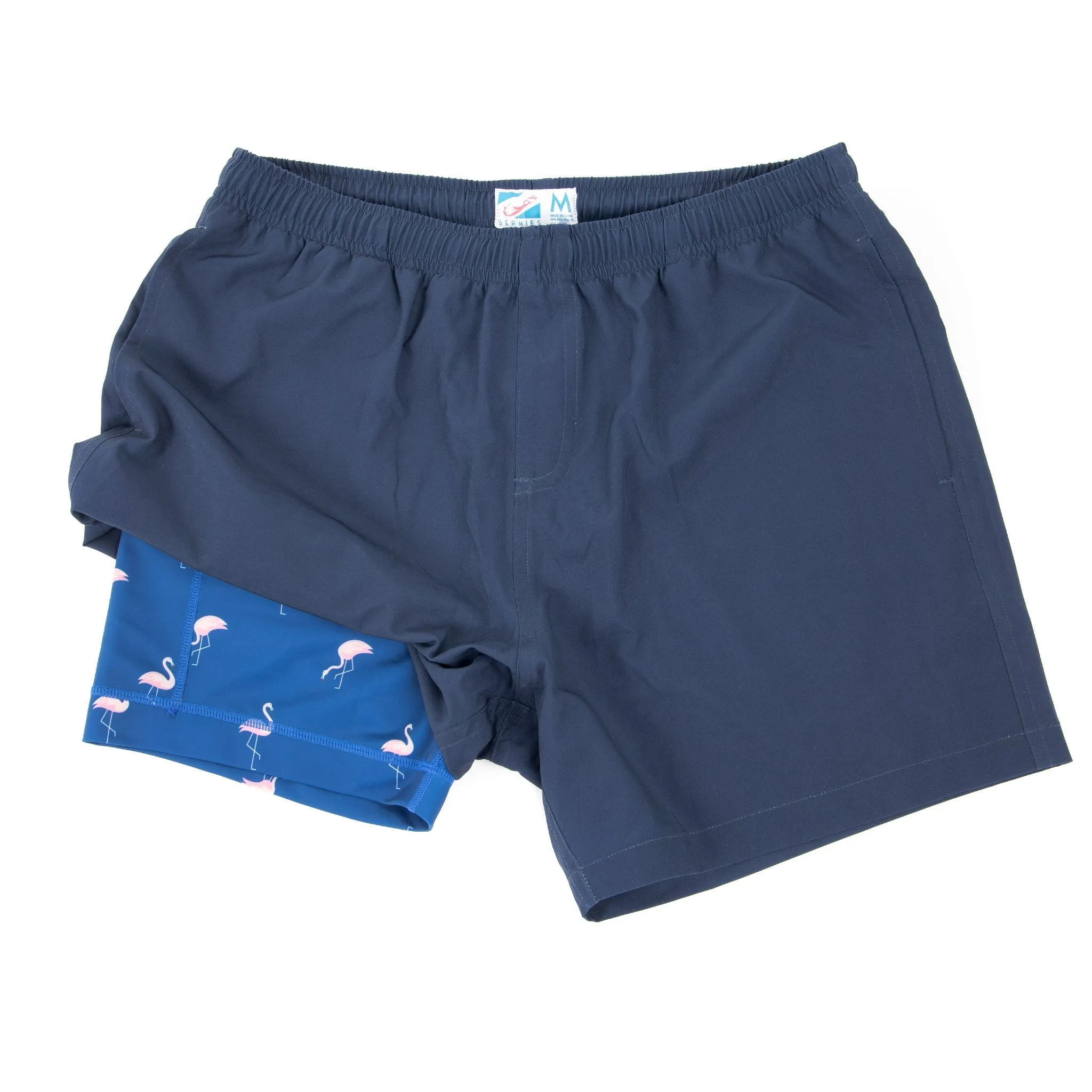 Performance Gym Short   Compression Liner - Navy by Bermies Swimwear