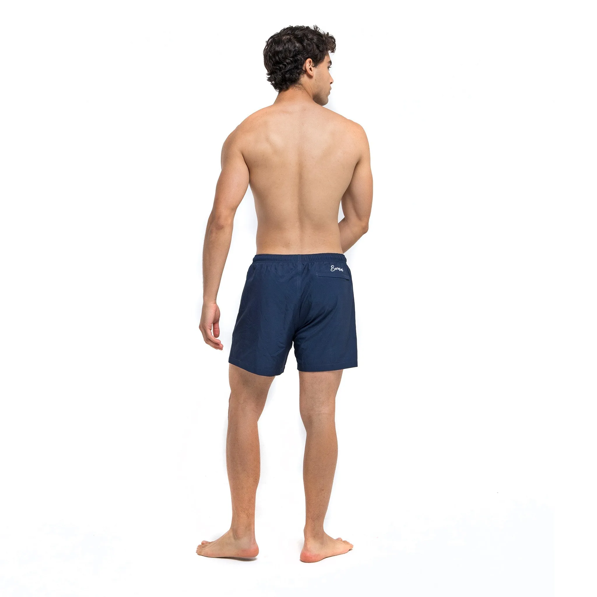 Performance Gym Short   Compression Liner - Navy by Bermies Swimwear