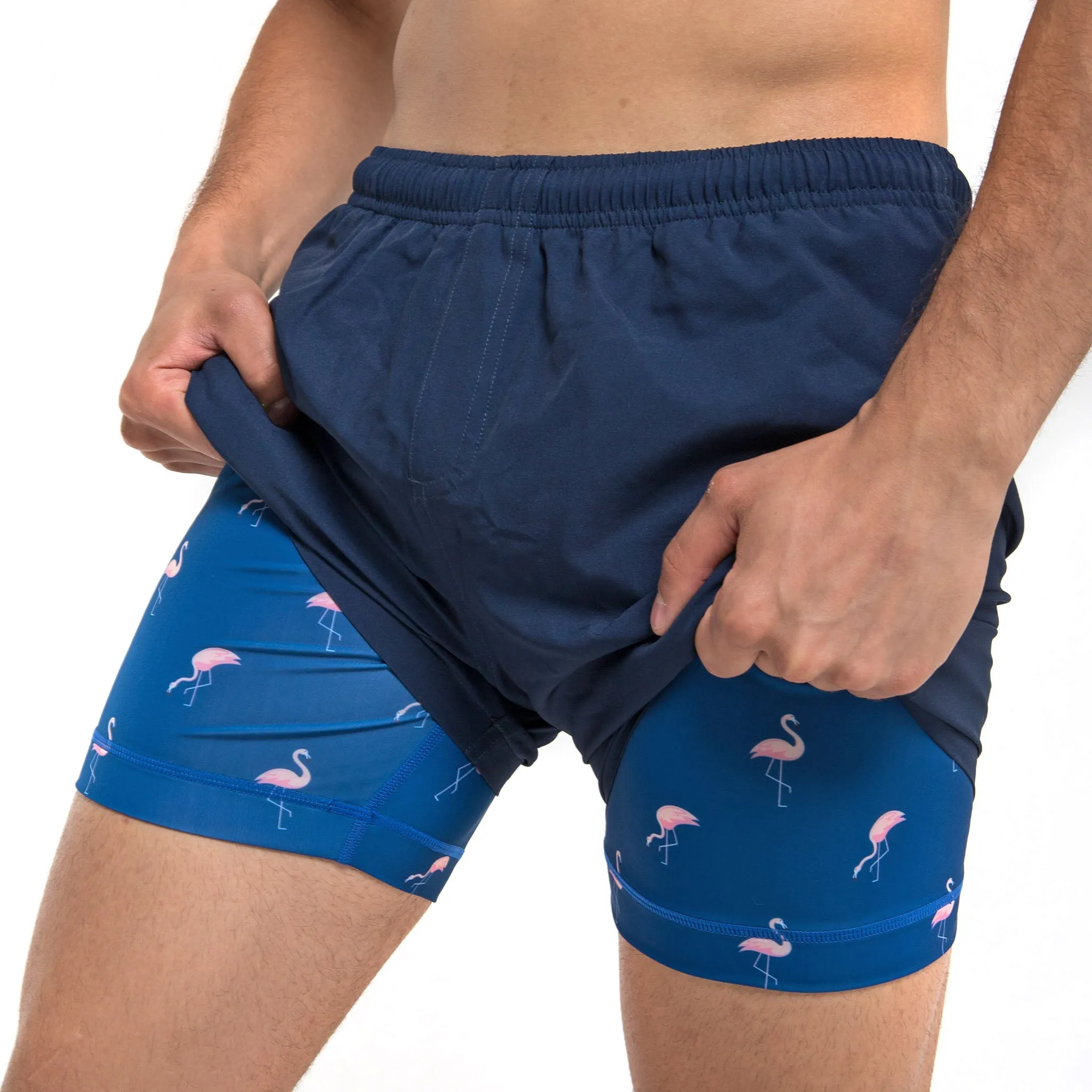 Performance Gym Short   Compression Liner - Navy by Bermies Swimwear