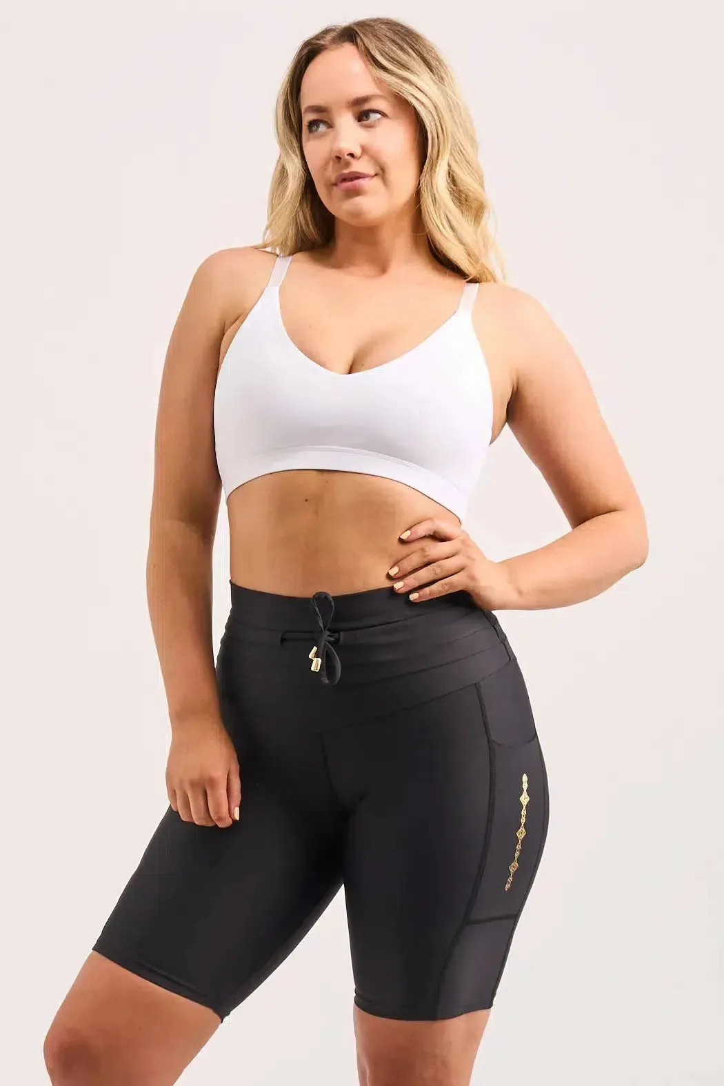 Performance Luxe Bralette Crop - White