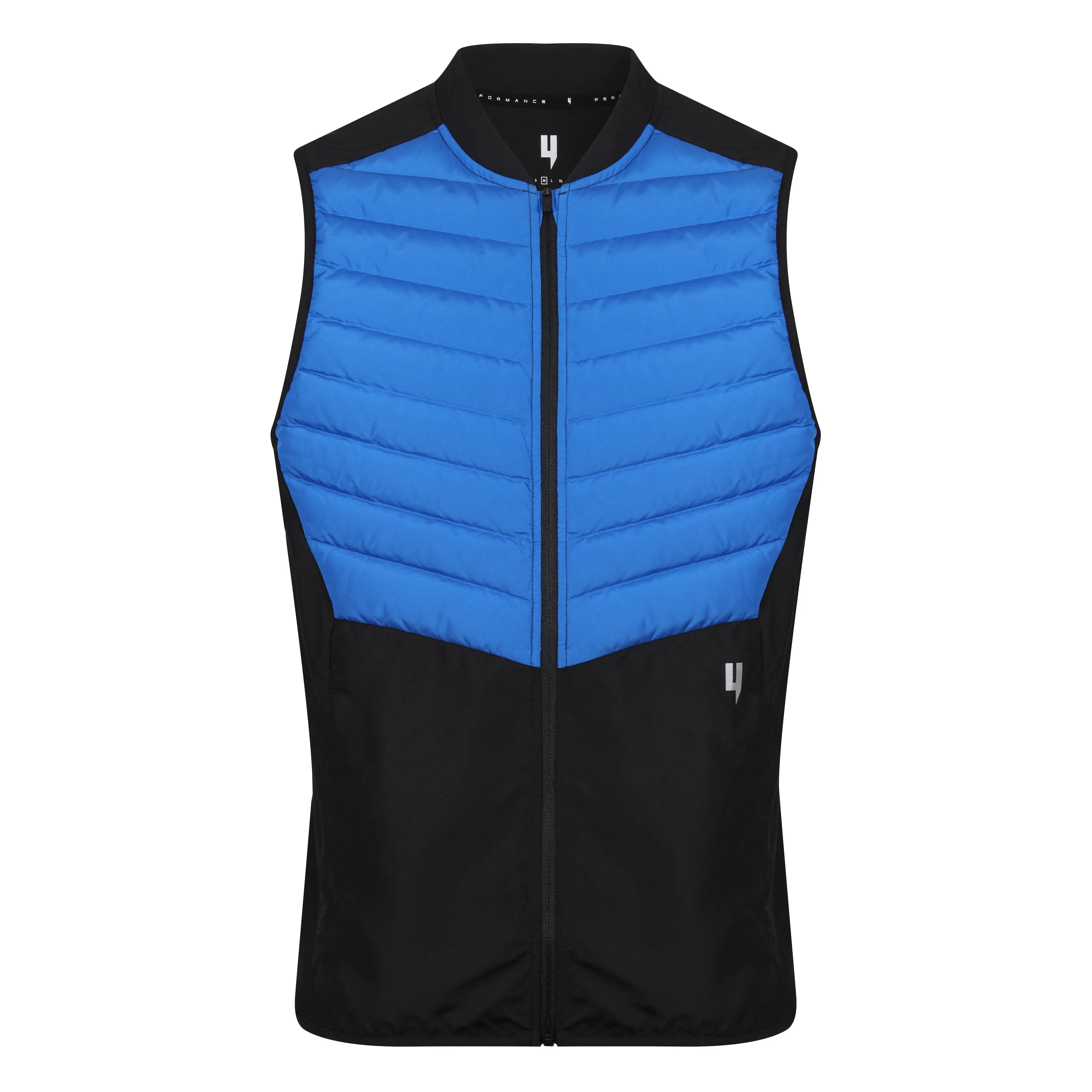 PERFORMANCE PADDED GILET BLACK / BLUE