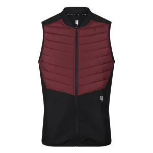 PERFORMANCE PADDED GILET BLACK / MAROON