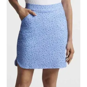 Peter Millar Activewear Performance Floral Petal Hem Golf Skort Skirt Size Small