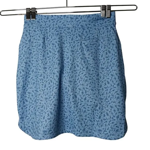 Peter Millar Activewear Performance Floral Petal Hem Golf Skort Skirt Size Small