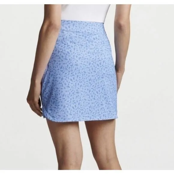 Peter Millar Activewear Performance Floral Petal Hem Golf Skort Skirt Size Small