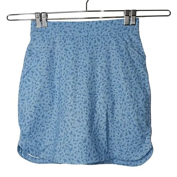 Peter Millar Activewear Performance Floral Petal Hem Golf Skort Skirt Size Small