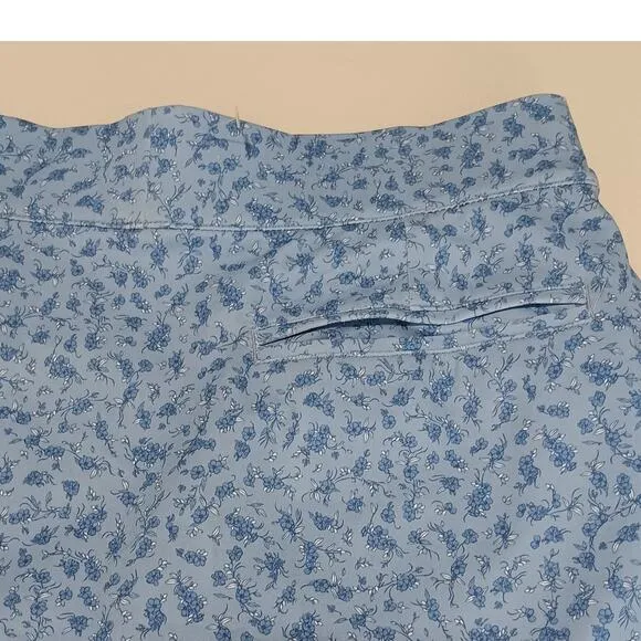 Peter Millar Activewear Performance Floral Petal Hem Golf Skort Skirt Size Small