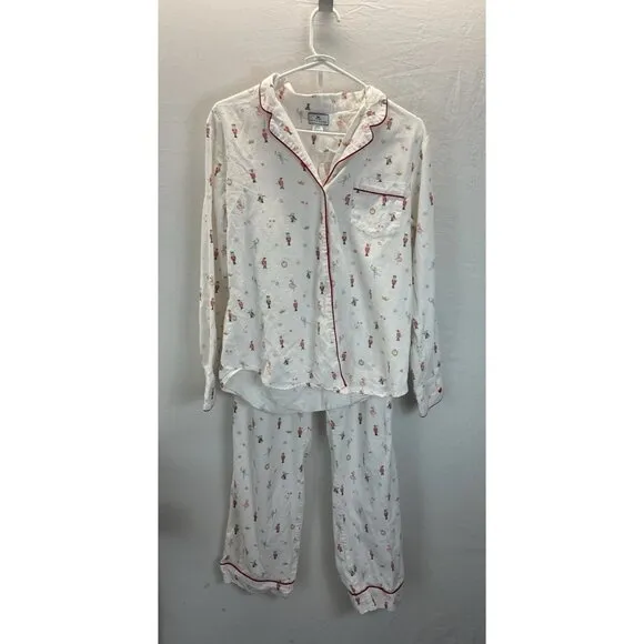 Petite plume women’s pajamas size S Flannel Holiday Christmas long sleeve