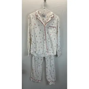 Petite plume women’s pajamas size S Flannel Holiday Christmas long sleeve