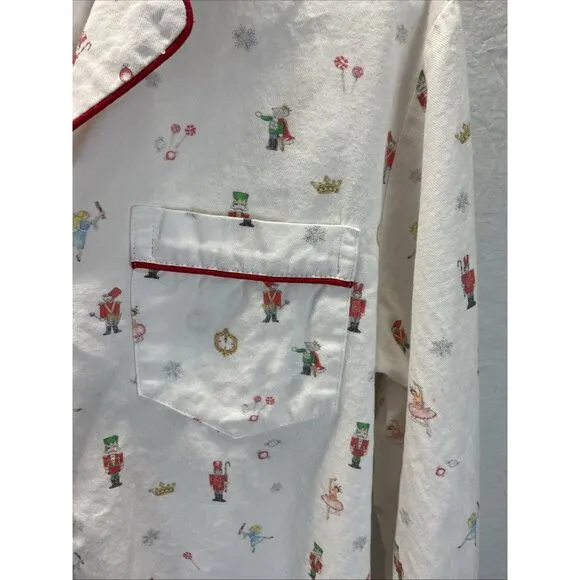 Petite plume women’s pajamas size S Flannel Holiday Christmas long sleeve