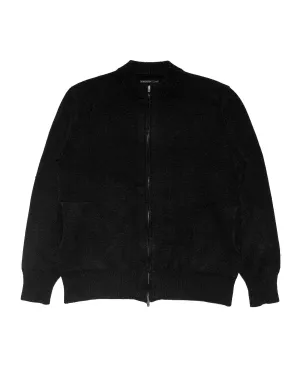Phigvel Lady White Co. Cashmere Bottleneck Cardigan Black