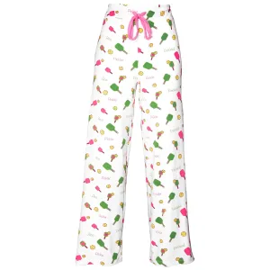 Pickleball PJ Pant - White
