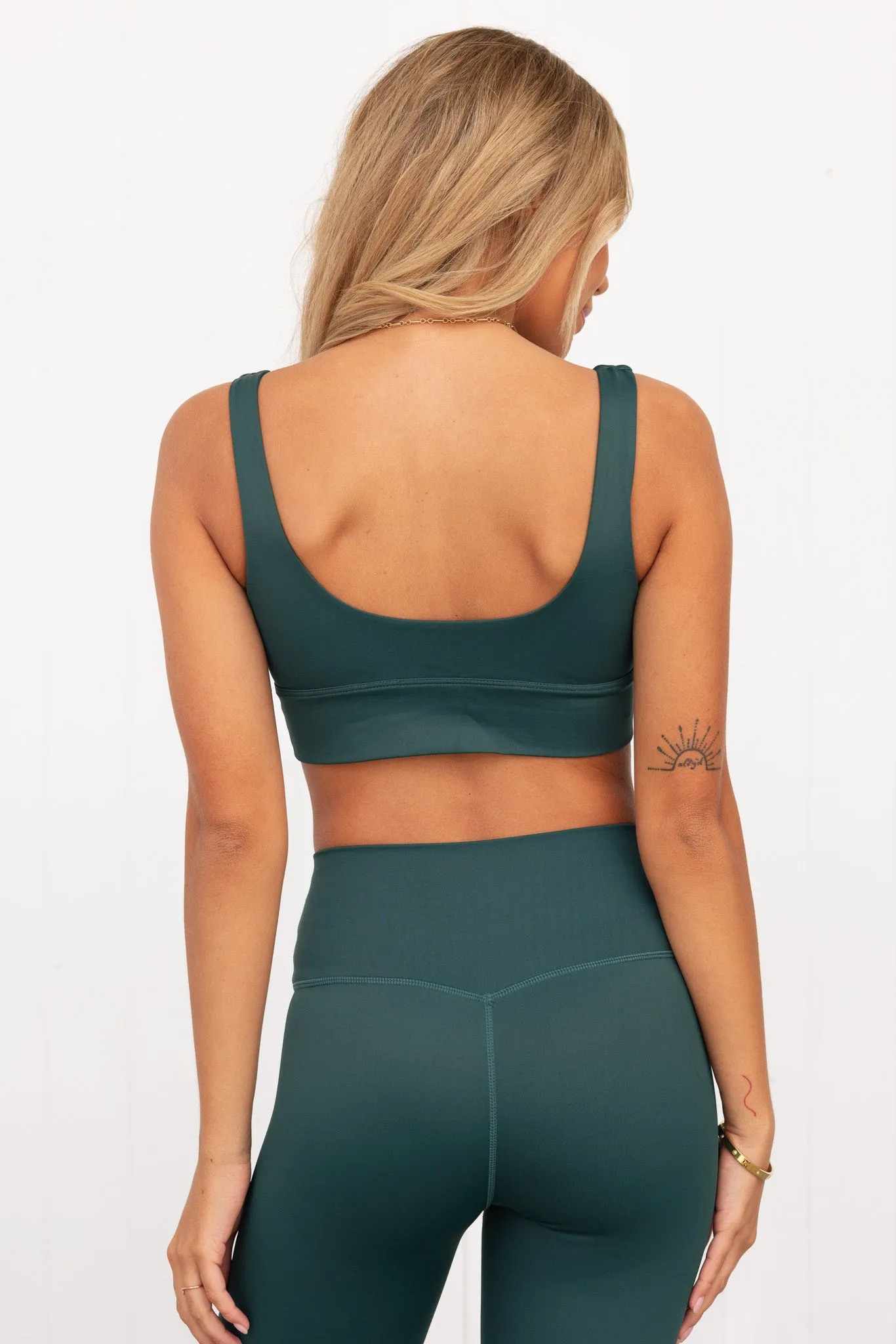 Pine Green College Core Bra