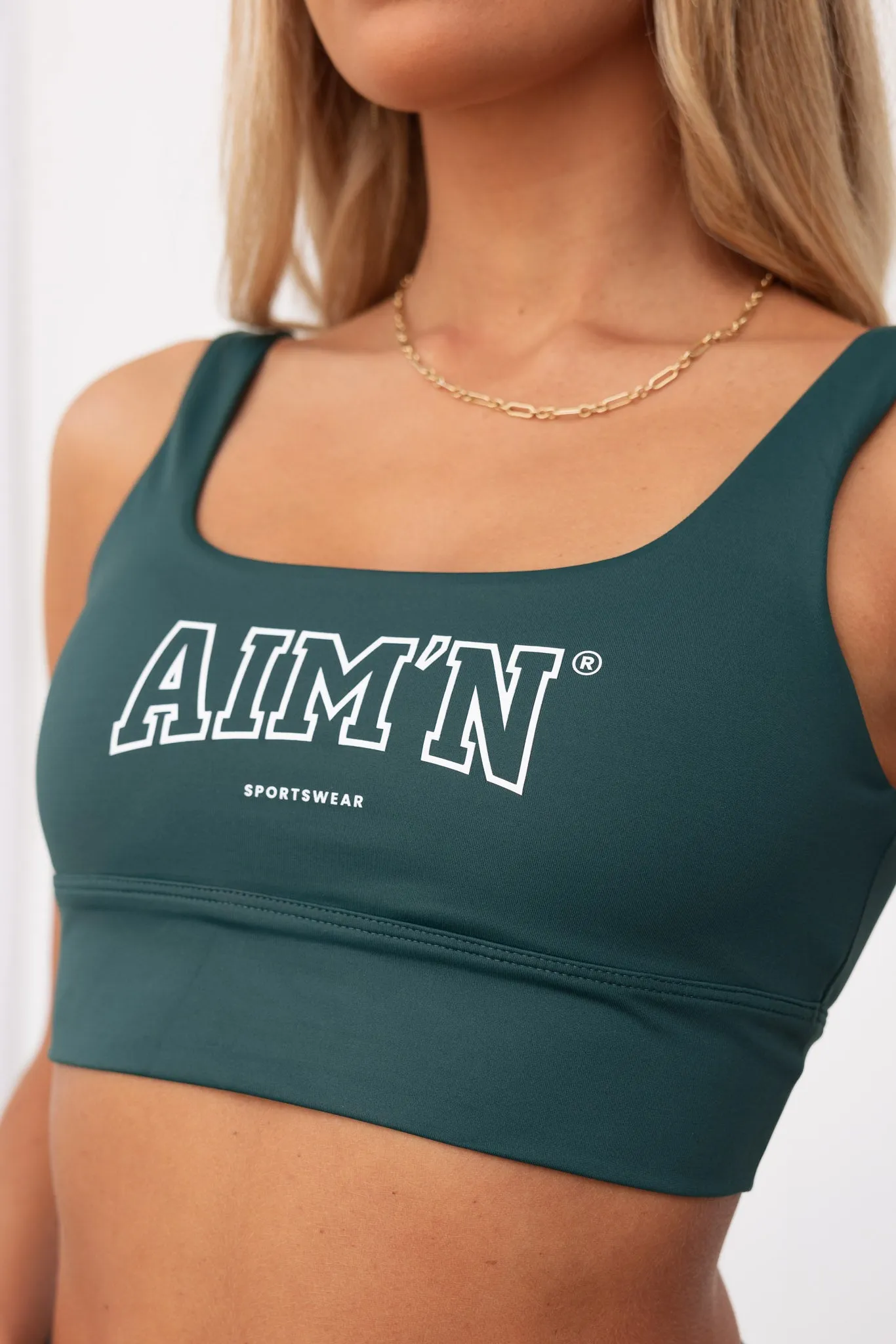 Pine Green College Core Bra