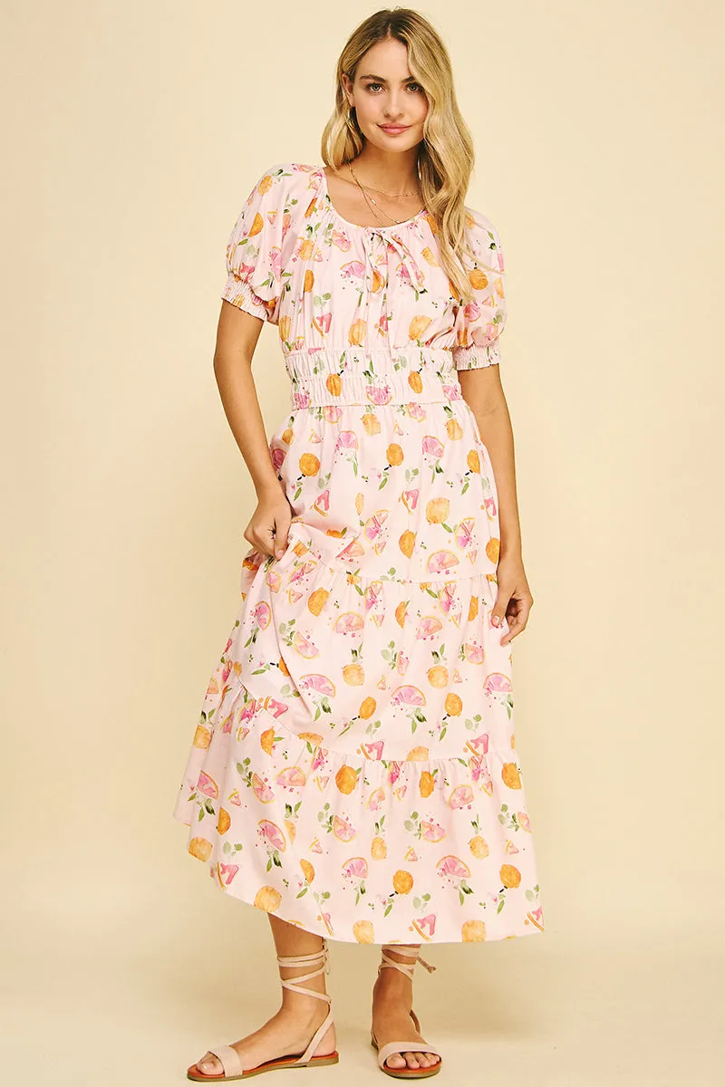 Pink Fruit Paradise Dress