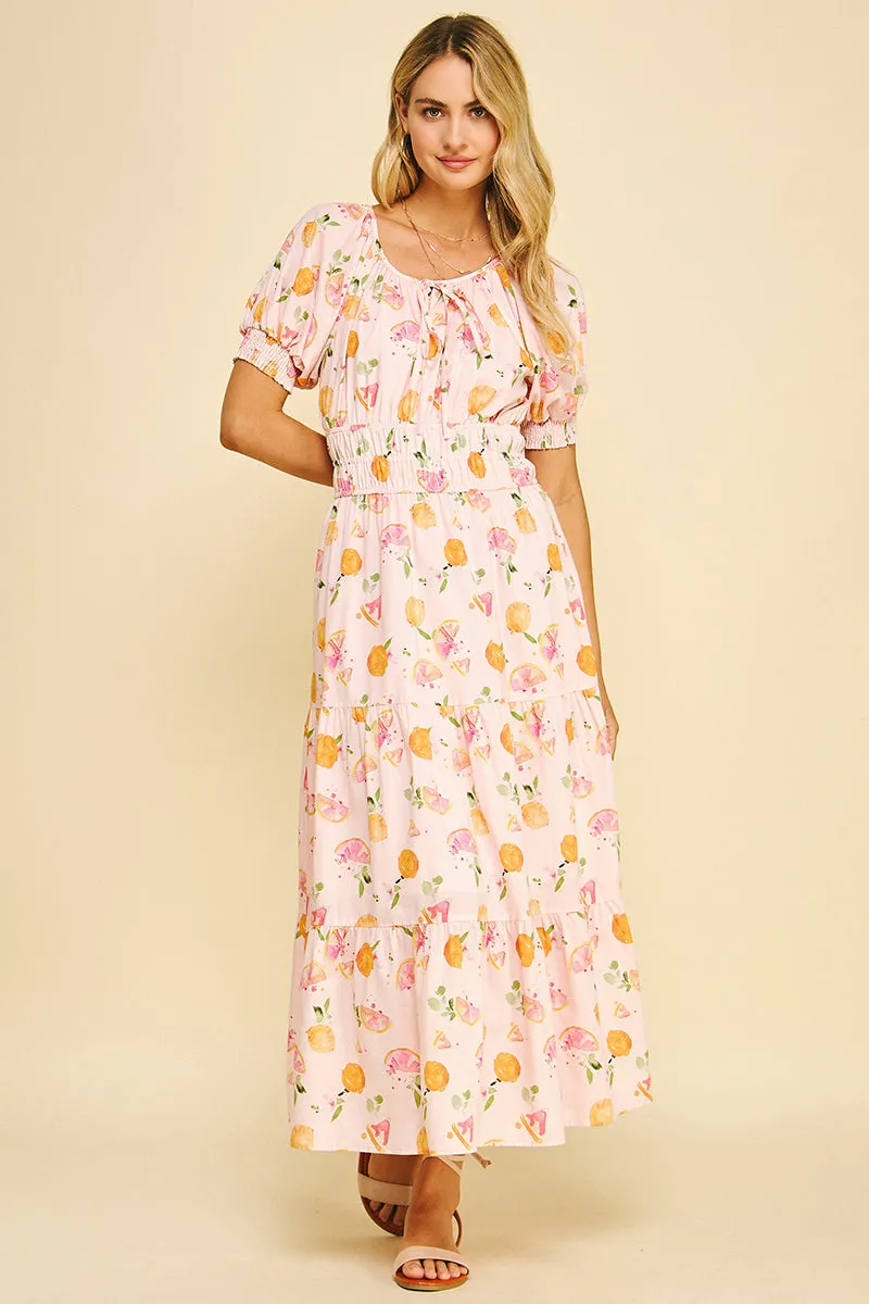 Pink Fruit Paradise Dress