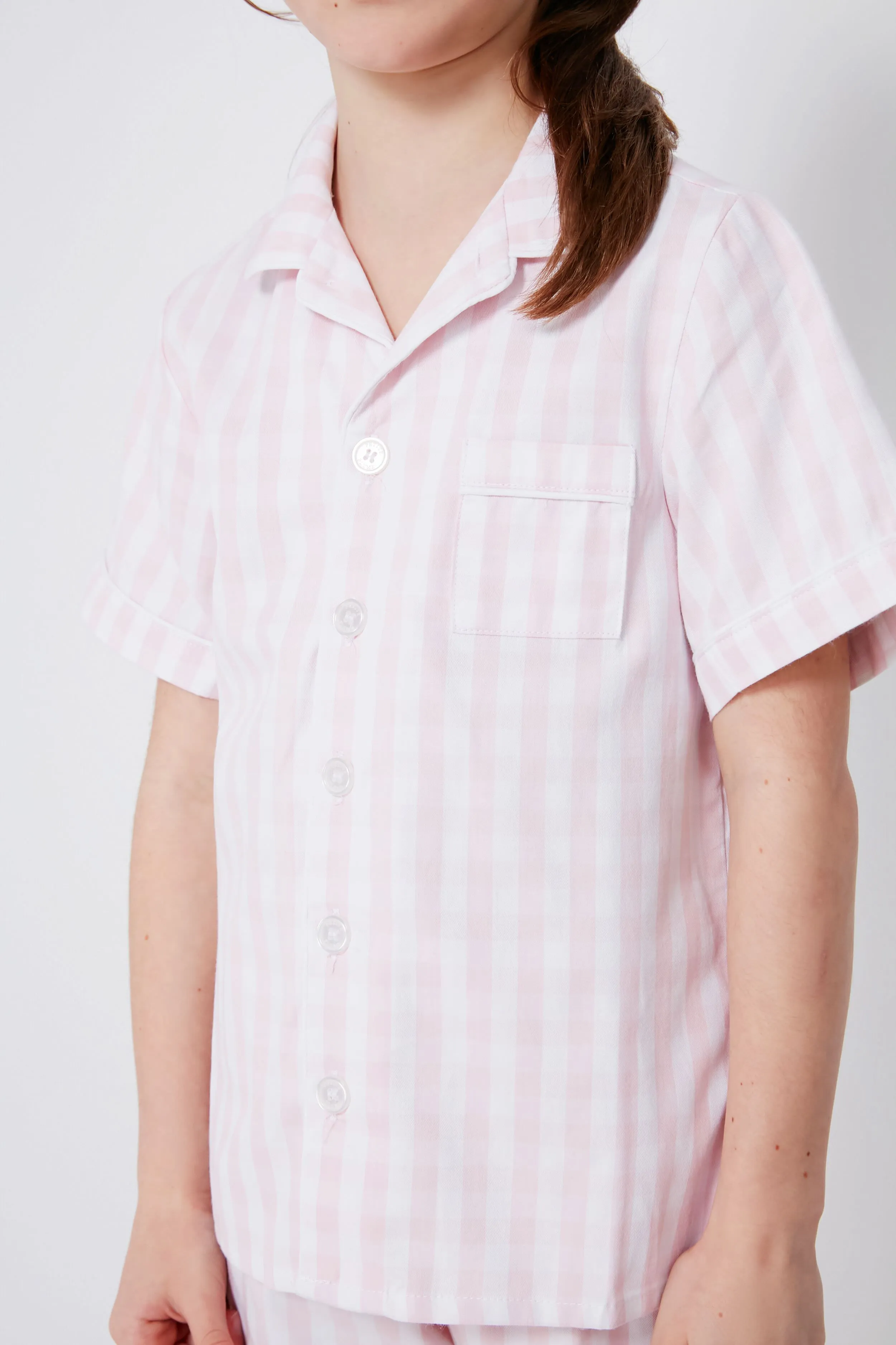 Pink Gingham Short Set