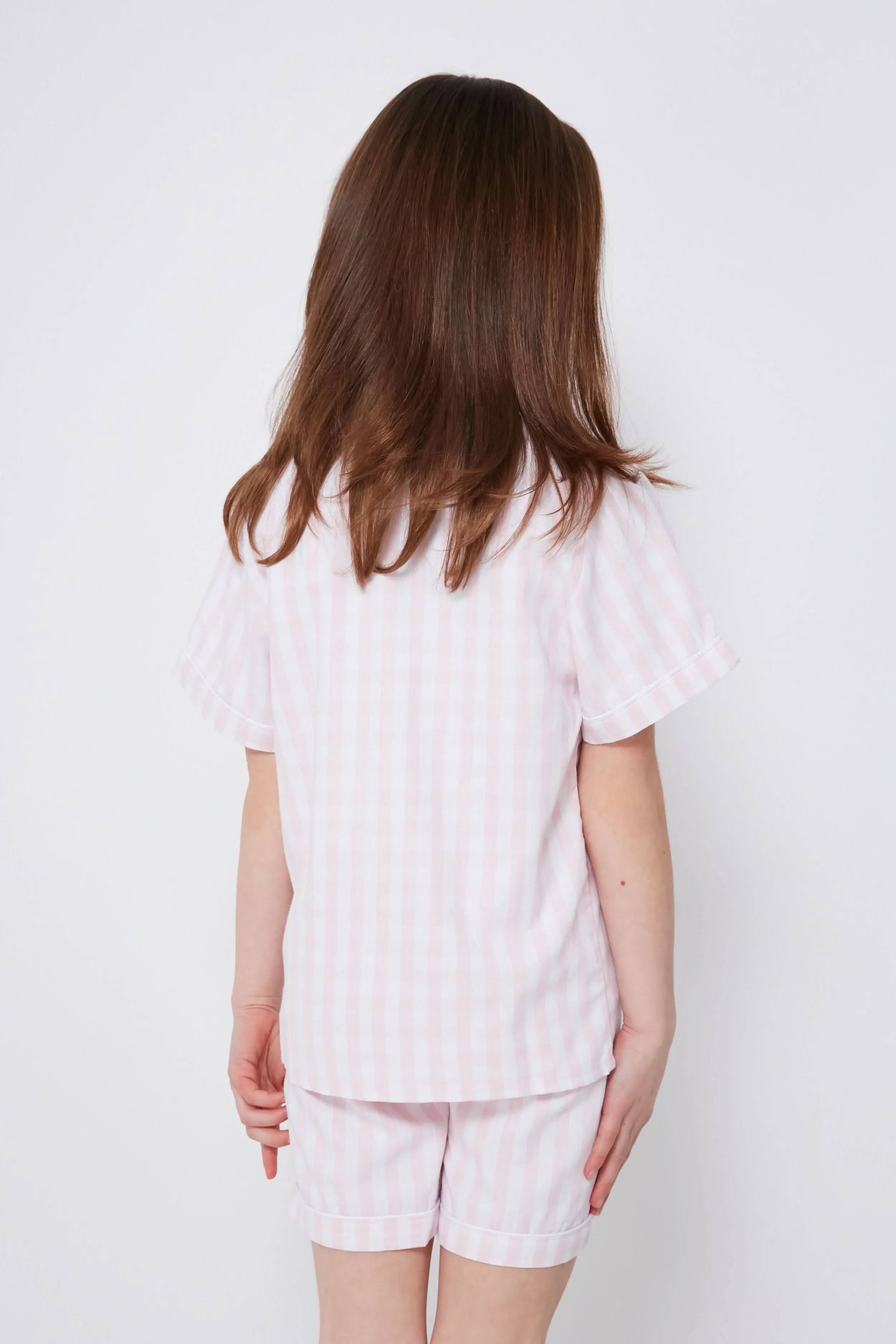 Pink Gingham Short Set