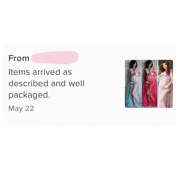 Pink Maternity Photoshoot Lace on Mesh Gown Robe