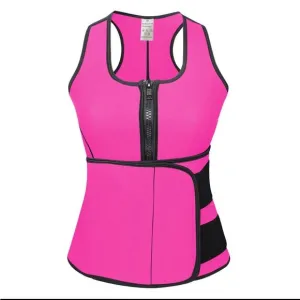 Pink sauna vest trainer