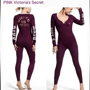 PINK Victoria's Secret Bling NAUGHTY IS THE NEW NICE One Piece Long Sleeve Sz M