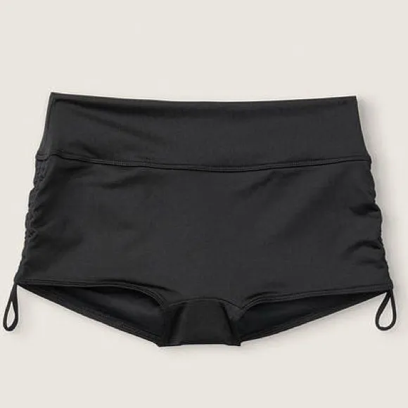 PINK Victoria’s Secret Gym To Swim Shortie Shorts Black Size Medium