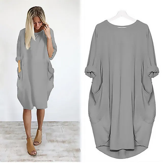 Plus Size 5Xl Ladies Dresses Elegant Makeup Eyes Print Woman Midi Dress Long Sleeve o Neck Beach Party Club Robes