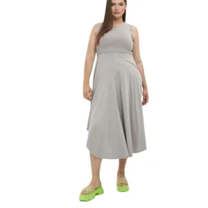 Plus Size - Asymmetrical Hem Pullover Dress