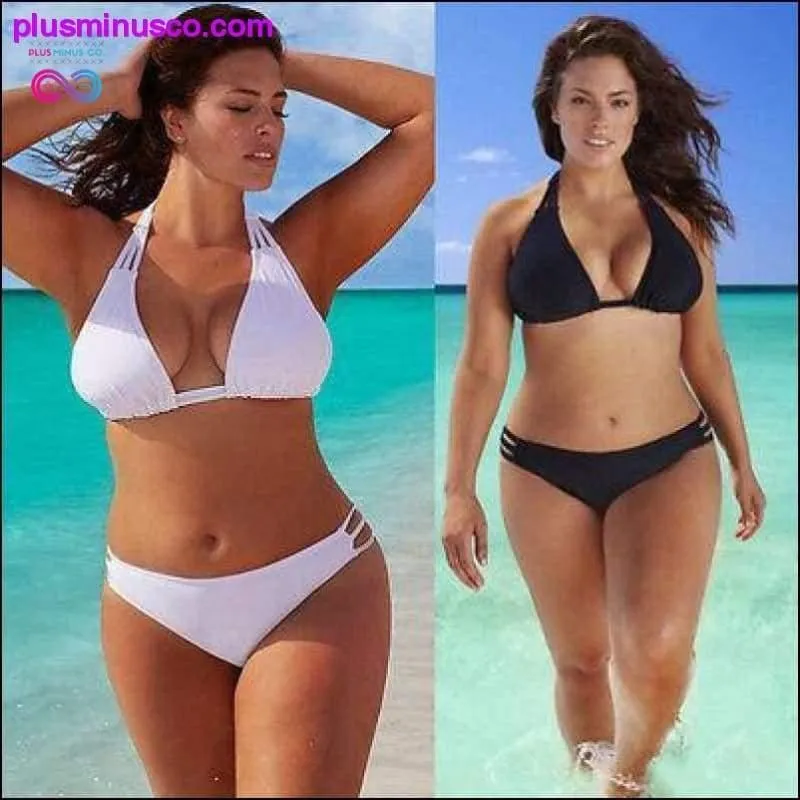 Plus Size Bikini Set Low Waist Push Up Swimsuit Swimwear