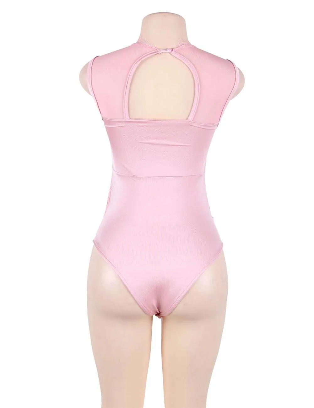 Plus Size Egypt Floral Embroidery Lace Sexy Teddy